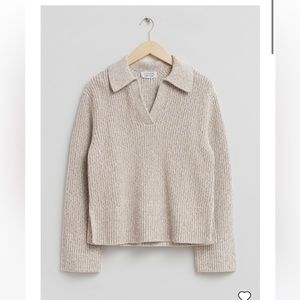 NWT & other stories knitted wide cuff sweater